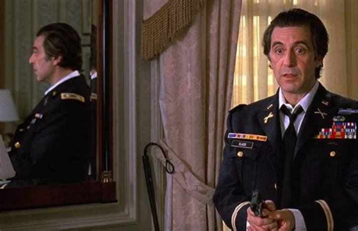 1992 Al Pacino movie in which he plays retired Lt. Col. Frank Slade: 4 wds.