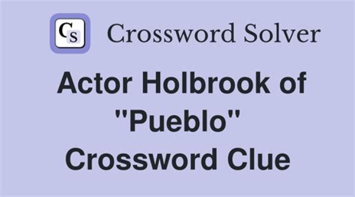 Actor Holbrook of Pueblo