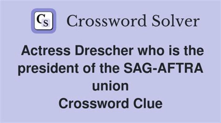 Actress Drescher who is the president of the SAG-AFTRA union