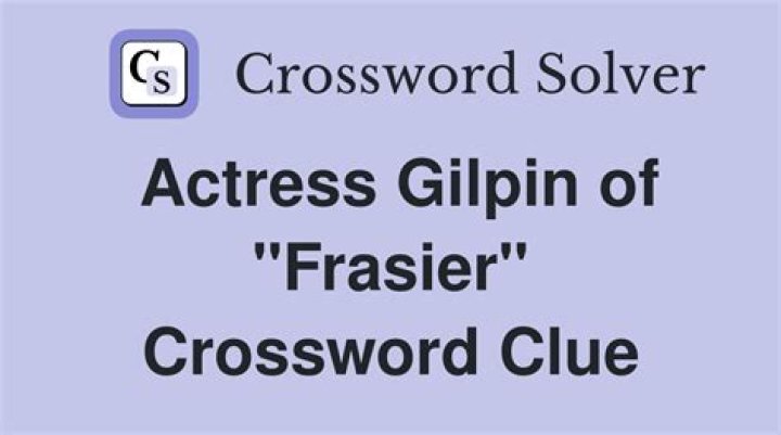 Actress Gilpin of Frasier
