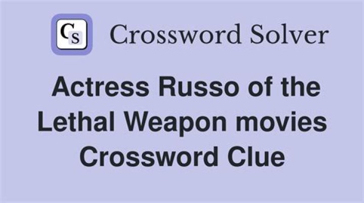 Actress Russo of the Lethal Weapon movies