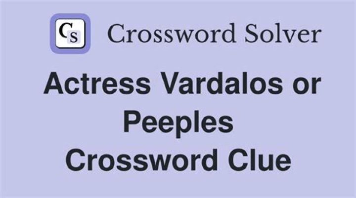 Actress Vardalos or Peeples