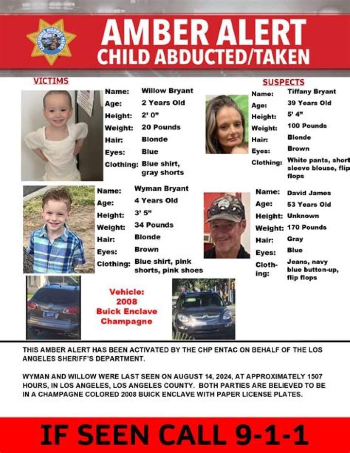 ___ Alert (missing-child bulletin)