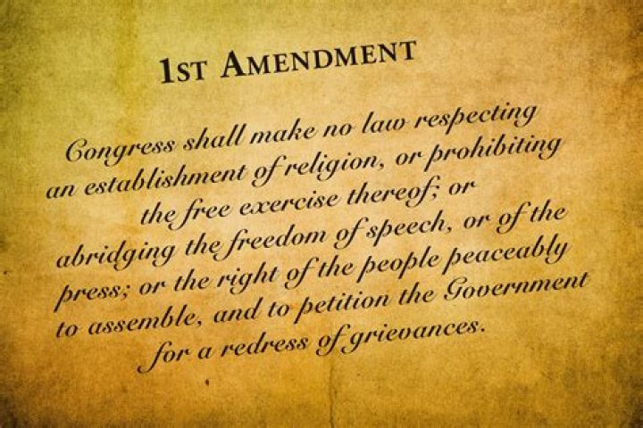 Amendment of the US Constitution that protects free speech