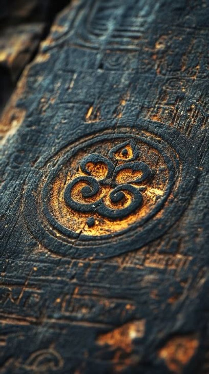 Ancient carved symbol