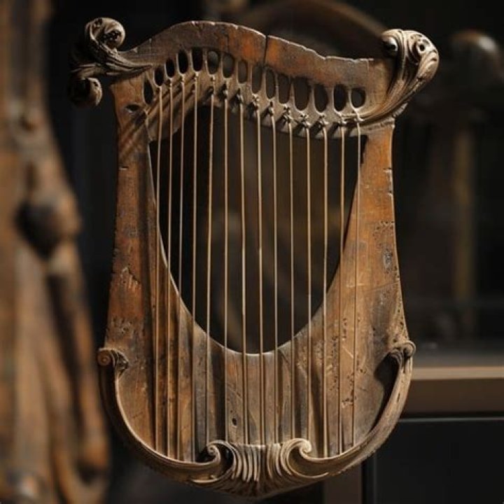 Ancient harp-like instrument