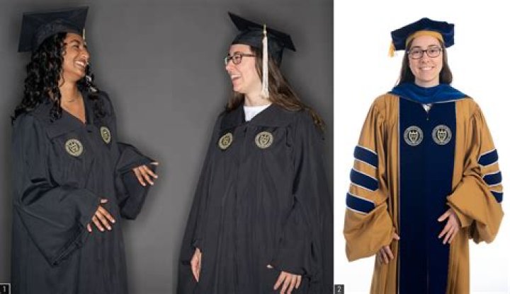 ___ and gown (graduate's wear)