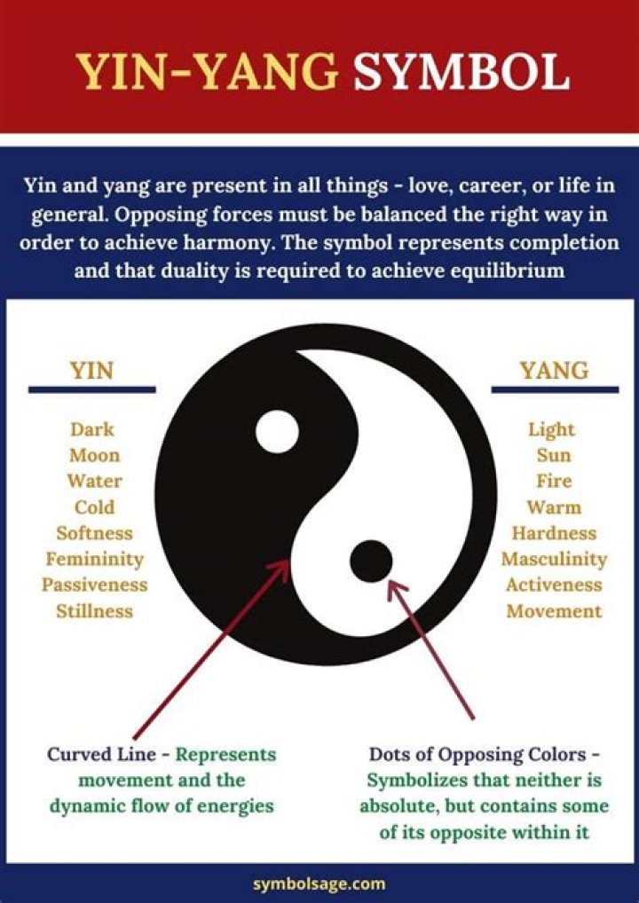 ___ and yang (parts of a Taoist symbol)