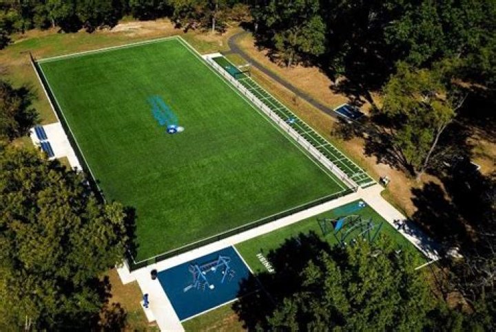Artificial covering on a sports field