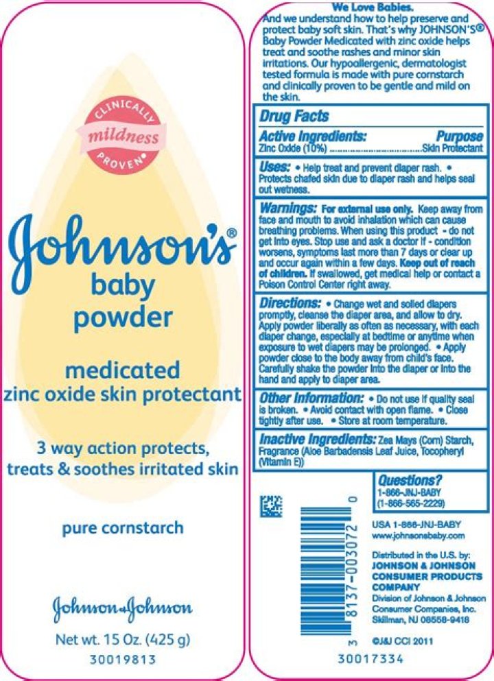 Baby powder ingredient