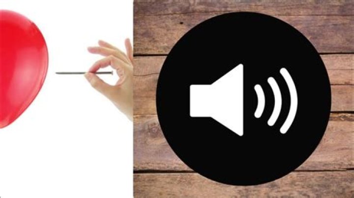 Balloon-bursting sound