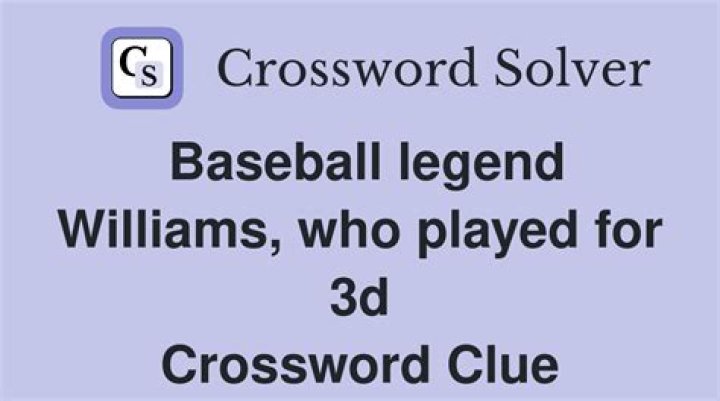 Baseball legend Williams