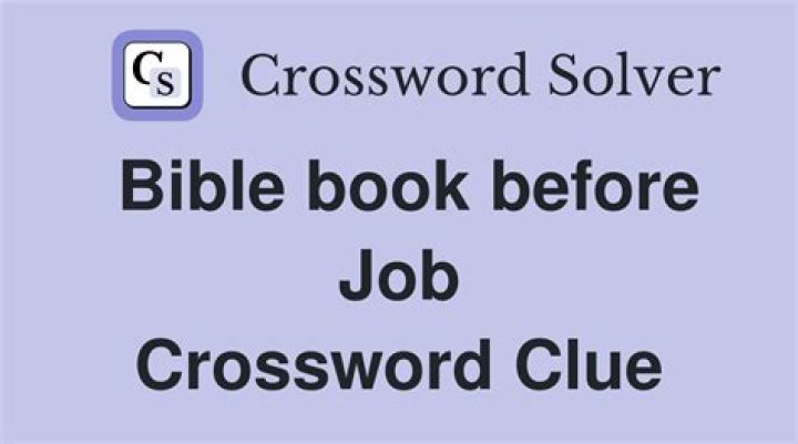 Bible book before Job