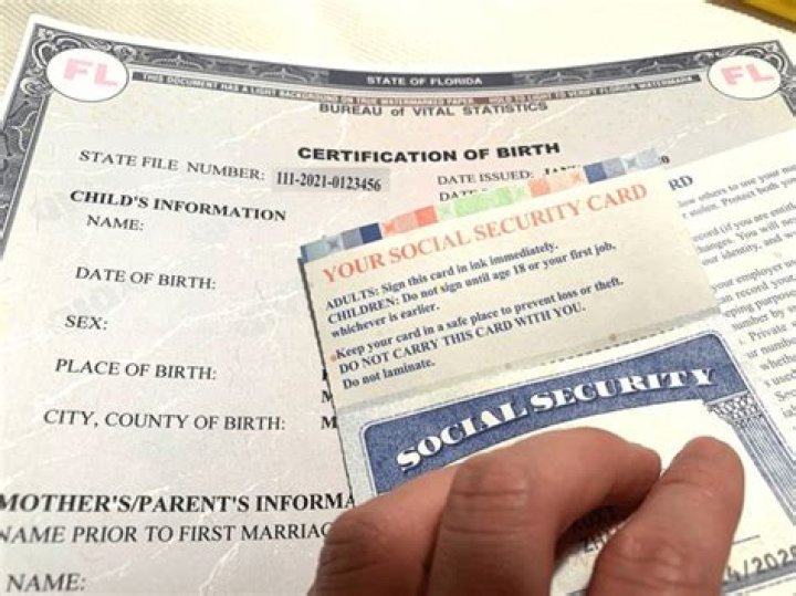 Birth certificate and Social Security card for example: Abbr.