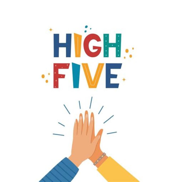 Body part used for a high five