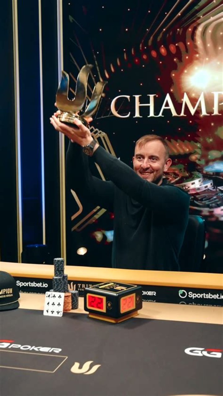 Bold poker bet with a weak hand