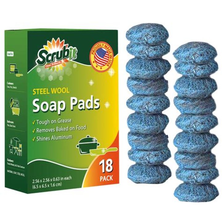 Brand of soapy steel wool scouring pads