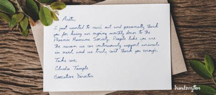 Brief handwritten letters