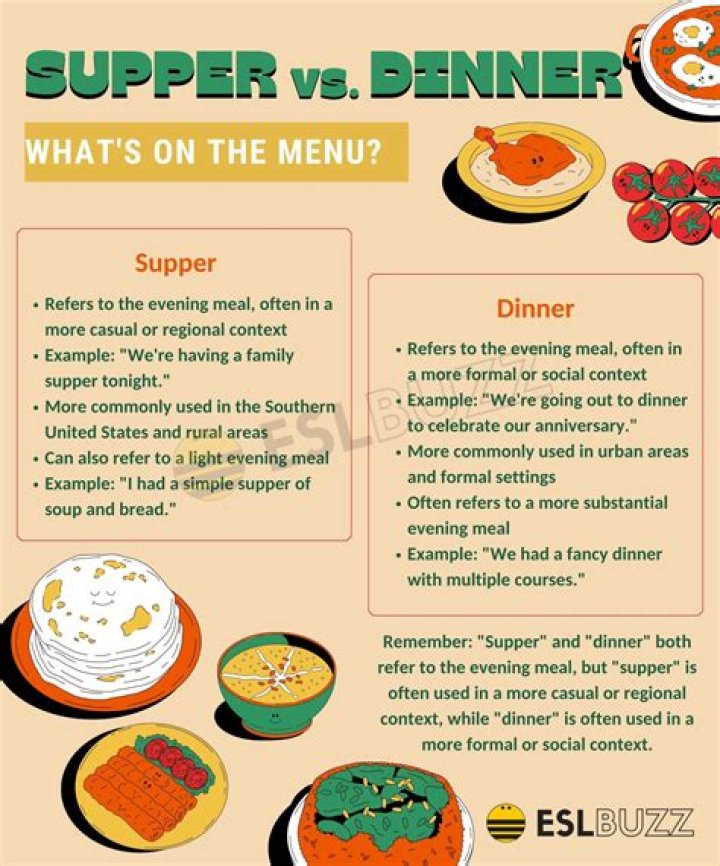 Brunch and supper for example