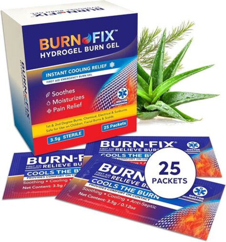 Burn-soothing plant gel
