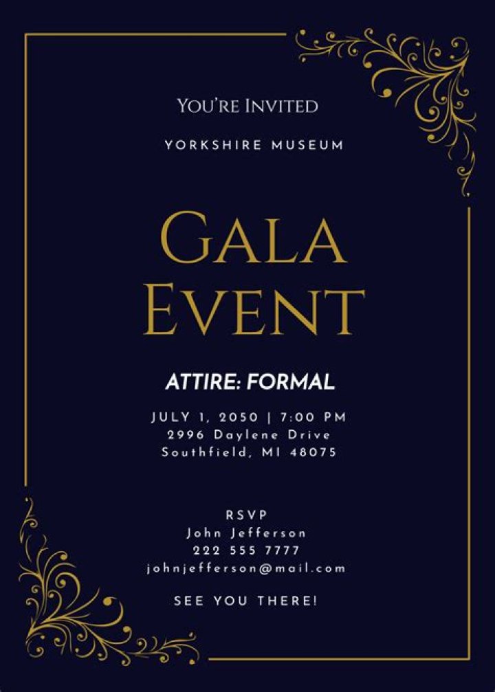 Car driven to a gala event