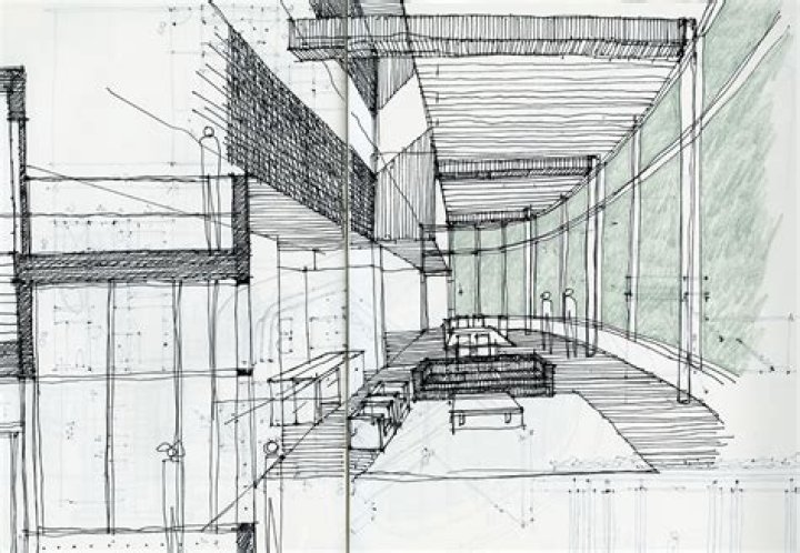 Chamber drawn by an architect