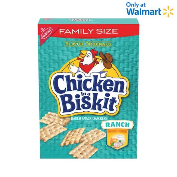 Chicken ___ Biskit (snack cracker brand): 2 wds.