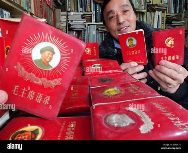 Chinese chairman with a Little Red Book