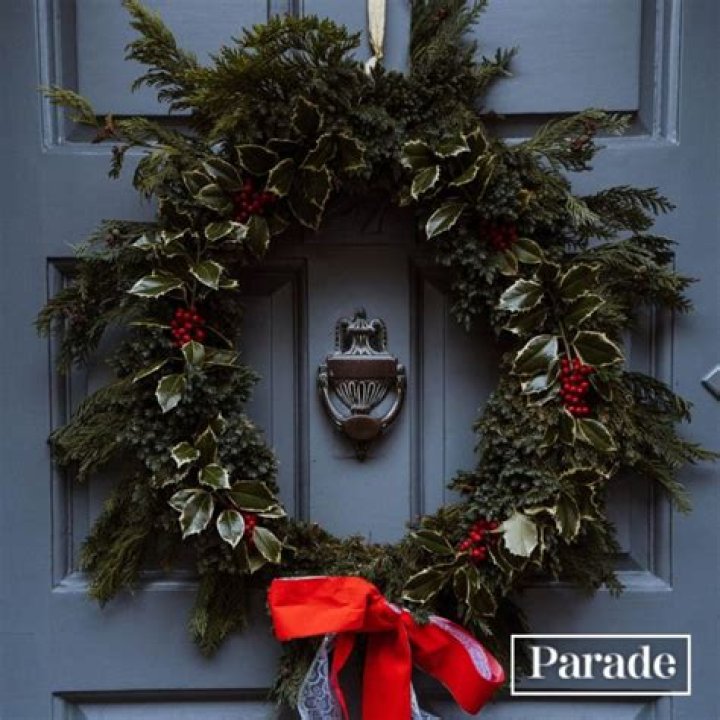 Christmastime door decoration