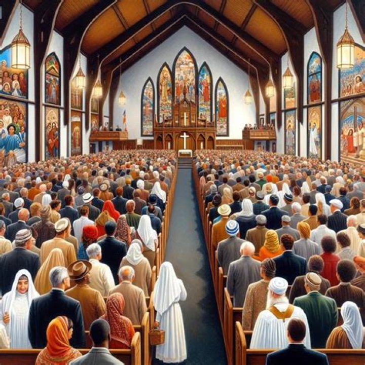 Church congregation's shout of agreement