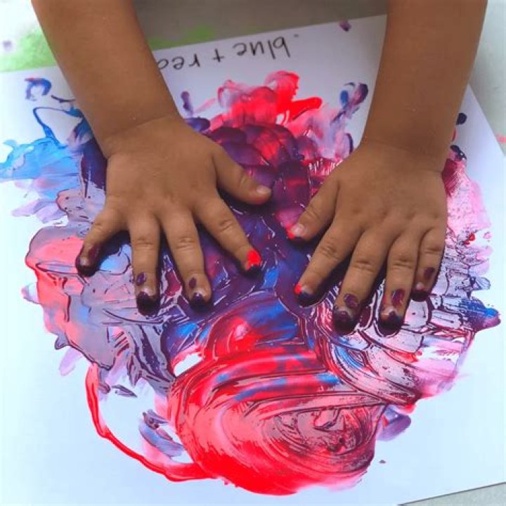 Class where a young child might do finger painting