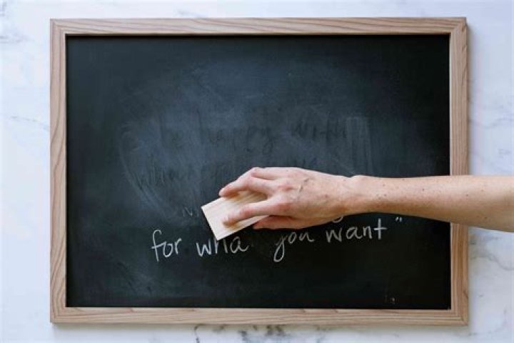 Clean off a blackboard