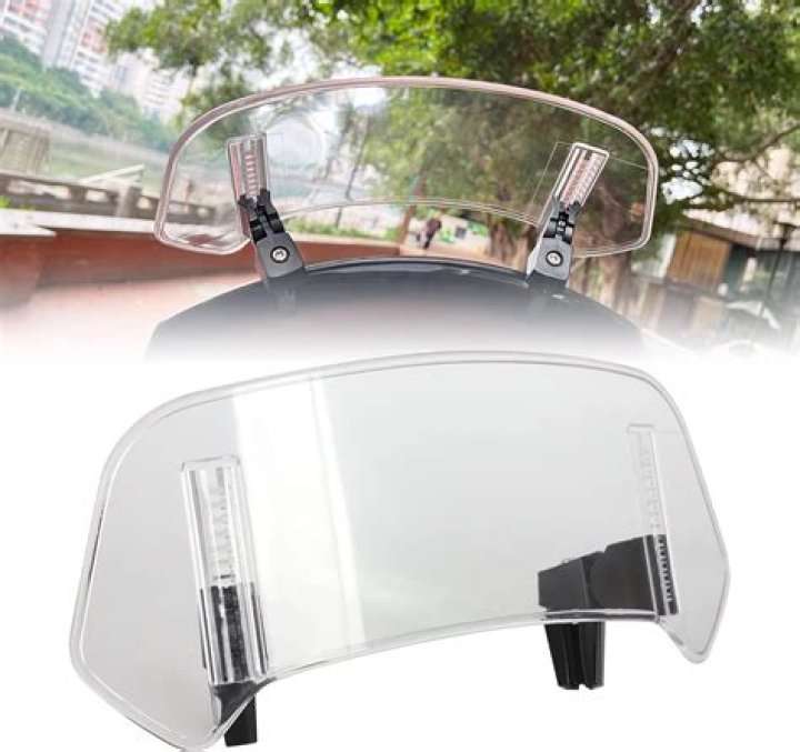 Clear up as a windshield