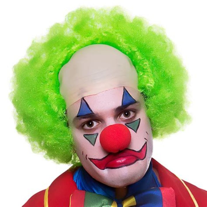 Clown's red facial feature