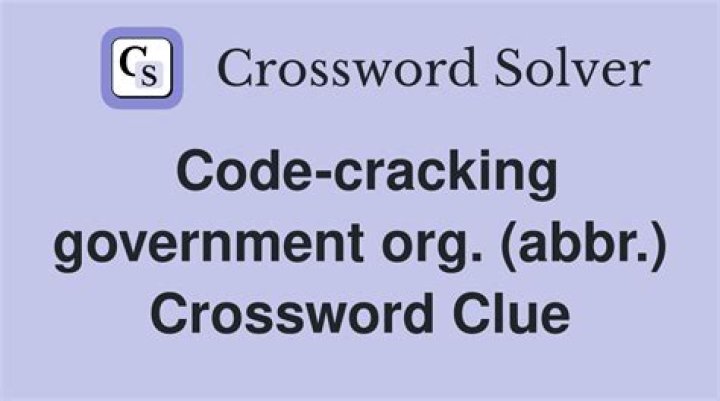 Code-breaking government group: Abbr.