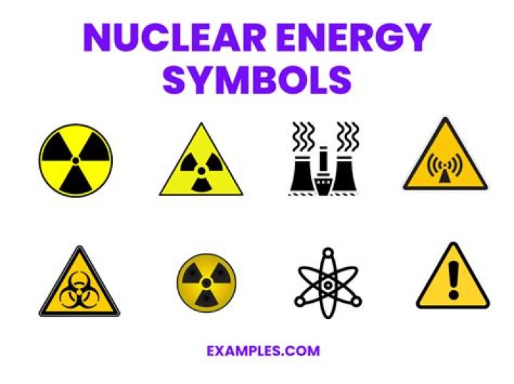 Common symbol for nuclear energy