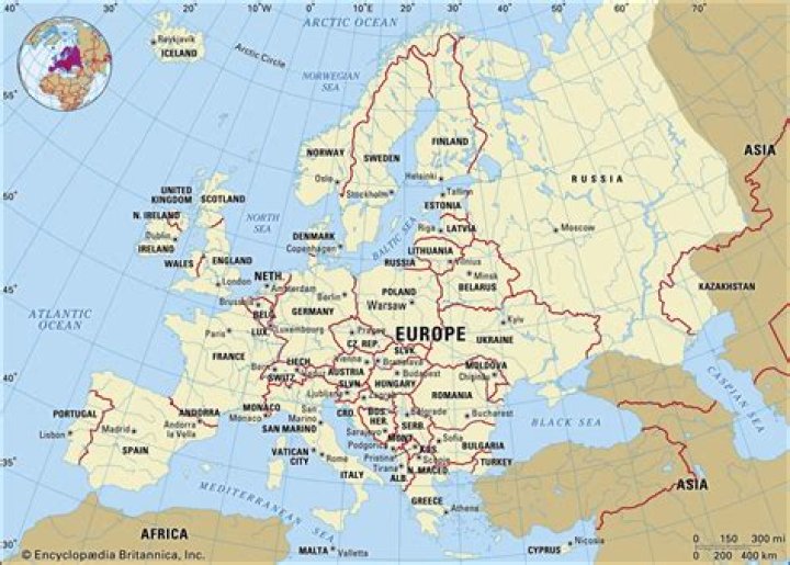 Continent east of Europe