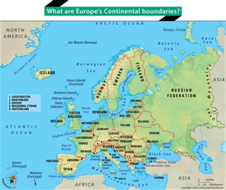 Continent that borders Europe