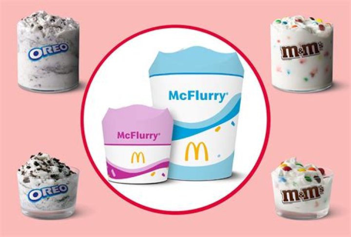 Cookie in a flavor of McFlurry at McDonald's