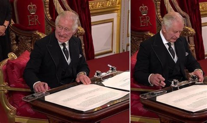 Covered in liquid from a leaky pen