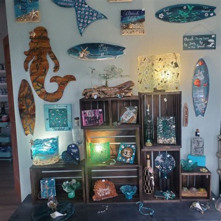 Creations displayed in a gallery