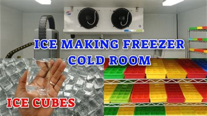 Cubes in a freezer