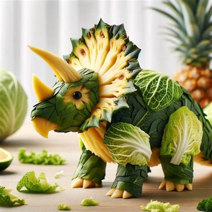 Curly cabbage with a dinosaur variety