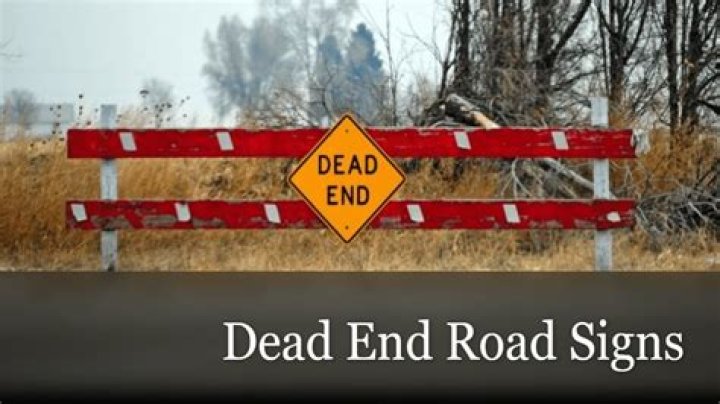 DEAD ___ (road sign)