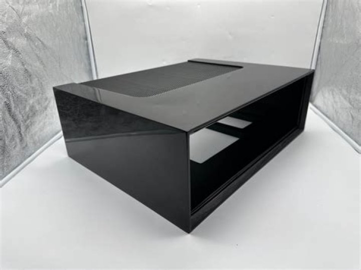 Deep black piano wood