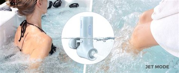 Device containing hot-water jets