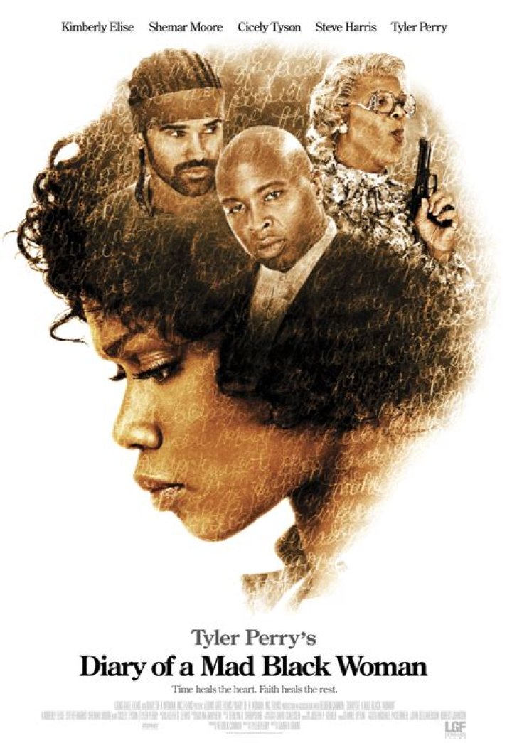 Diary of ___ Black Woman (2005 Tyler Perry movie): 2 wds.