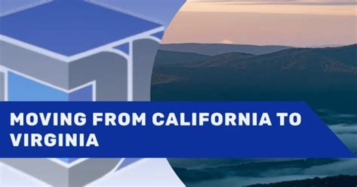 Direction from California to Virginia