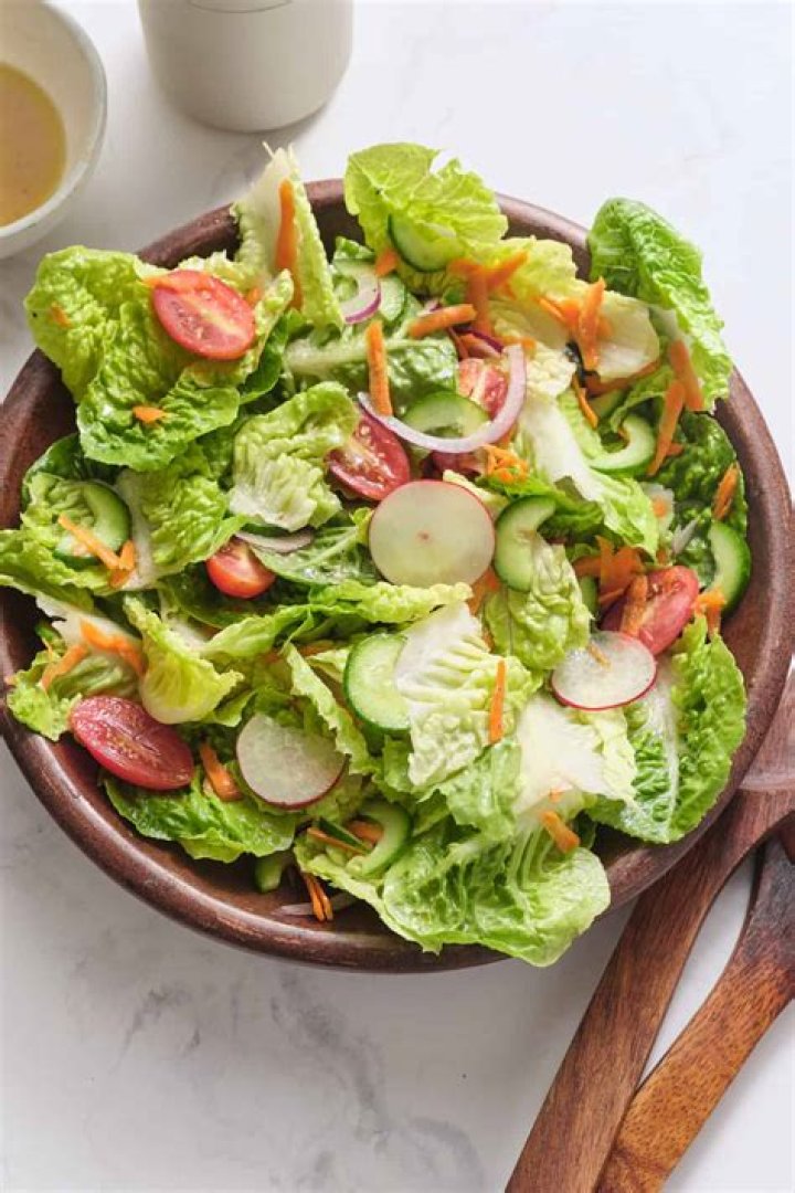 Dish of tossed vegetables