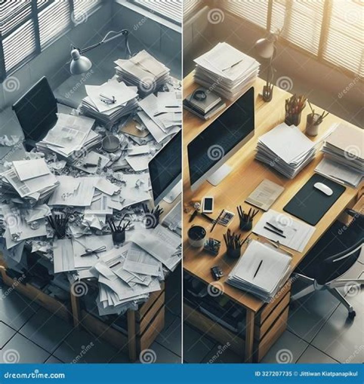 Disorganized like an office desk